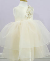 子供ドレス発表会・結婚式・おしゃれなDRESCCOのガイアパールフラワーコサージュアイボリードレスの画像9