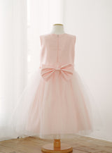子供ドレス発表会・結婚式・おしゃれなDRESCCOのD-SU-98-3-ベビーピンクローズベルトドレスの画像21