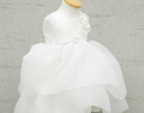 子供ドレス発表会・結婚式・おしゃれなDRESCCOのアイテールフラワーコサージュシルバーリボンドレスの画像10