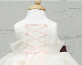 子供ドレス発表会・結婚式・おしゃれなDRESCCOのペルセポーネレッドワインリボンアイボリードレスの画像9