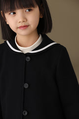 子どもおしゃれ着・スマートカジュアル COCO MODERNのK465 - セーラーカラーホワイトラインブラックジャケットの画像(17)