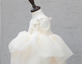 子供ドレス発表会・結婚式・おしゃれなDRESCCOのアルテミスフラワー刺繍アイボリードレスの画像10