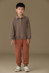 子どもおしゃれ着・スマートカジュアル COCO MODERNのK322 - やわらかビスコース長袖ポロシャツの画像(3)