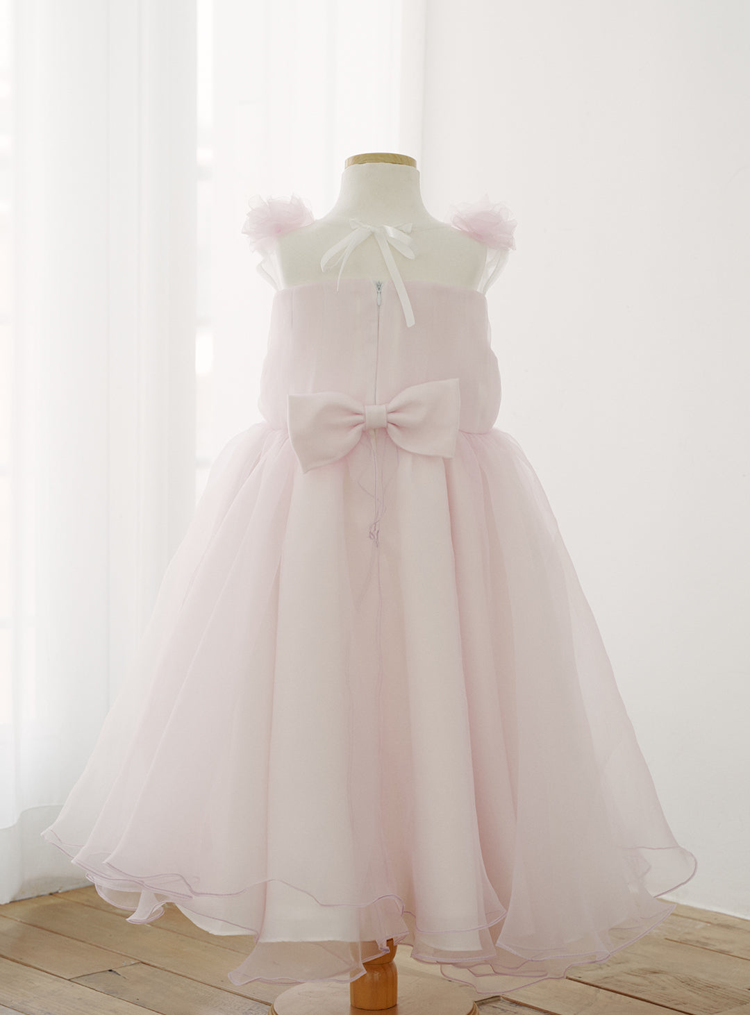 子供ドレス発表会・結婚式・おしゃれなDRESCCOのマグノリアフラワーピンクバイオレットドレスの画像18