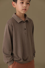 子どもおしゃれ着・スマートカジュアル COCO MODERNのK322 - やわらかビスコース長袖ポロシャツの画像(12)