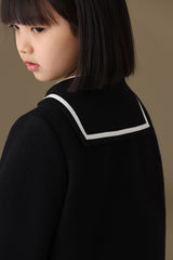 子どもおしゃれ着・スマートカジュアル COCO MODERNのK465 - セーラーカラーホワイトラインブラックジャケットの画像(19)