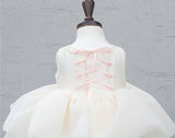 子供ドレス発表会・結婚式・おしゃれなDRESCCOのアルテミスフラワー刺繍アイボリードレスの画像12