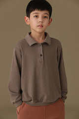 子どもおしゃれ着・スマートカジュアル COCO MODERNのK322 - やわらかビスコース長袖ポロシャツの画像(13)