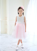 子供ドレス発表会・結婚式・おしゃれなDRESCCOのブロッサムピンクドレスの画像1
