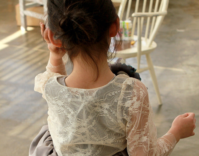 子供ドレスのボレロ・カーディガン・発表会結婚式・おしゃれなDRESCCOのリリーカーディガンの画像4