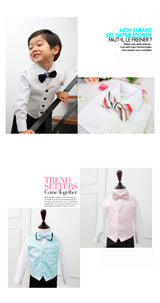 子供スーツ発表会・結婚式・おしゃれなDRESCCOの長袖ワイシャツホワイトの画像2