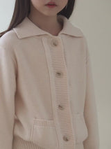子どもおしゃれ着・スマートカジュアル COCO MODERNのK263 - アイボリーソフトウールカーディガンの画像(23)