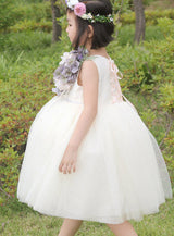 子供ドレス発表会・結婚式・おしゃれなDRESCCOのヘスティアブーケコサージュアイボリードレスの画像3