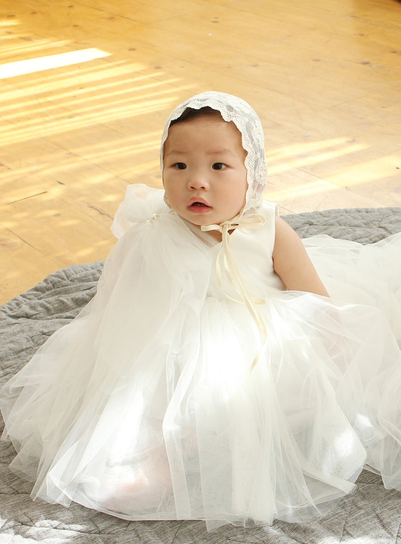 子供ドレス発表会・結婚式・おしゃれなDRESCCOのフレビアホワイトドレスの画像10