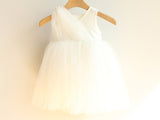 子供ドレス発表会・結婚式・おしゃれなDRESCCOのフレビアホワイトドレスの画像12