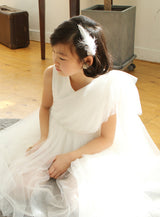子供ドレス発表会・結婚式・おしゃれなDRESCCOのフレビアホワイトドレスの画像5