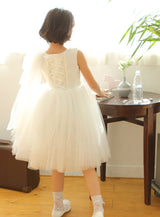 子供ドレス発表会・結婚式・おしゃれなDRESCCOのフレビアホワイトドレスの画像7