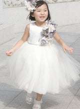 子供ドレス発表会・結婚式・おしゃれなDRESCCOのヘスティアブーケコサージュホワイトドレスの画像8