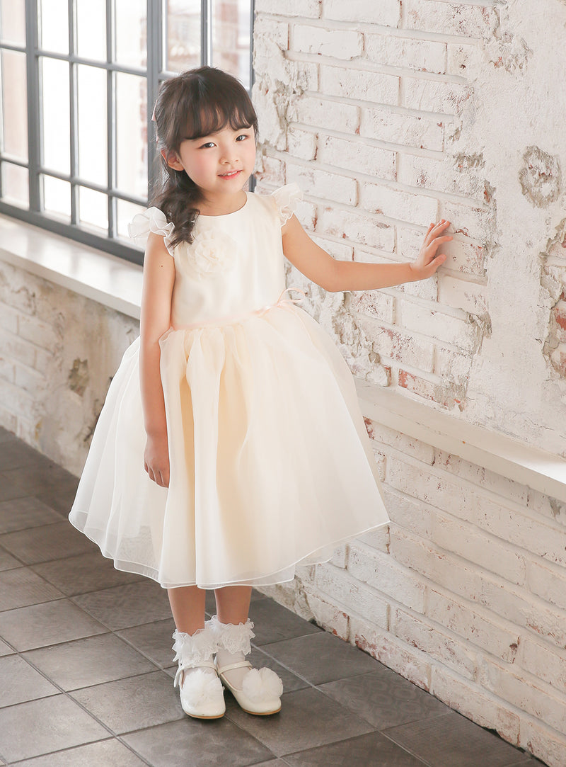 子供ドレス発表会・結婚式・おしゃれなDRESCCOのマナビスフリルスリーブドレスの画像5