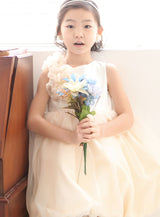 子供ドレス発表会・結婚式・おしゃれなDRESCCOのミューズアイボリーバルーンドレスの画像5