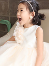 子供ドレス発表会・結婚式・おしゃれなDRESCCOのミューズアイボリーバルーンドレスの画像8