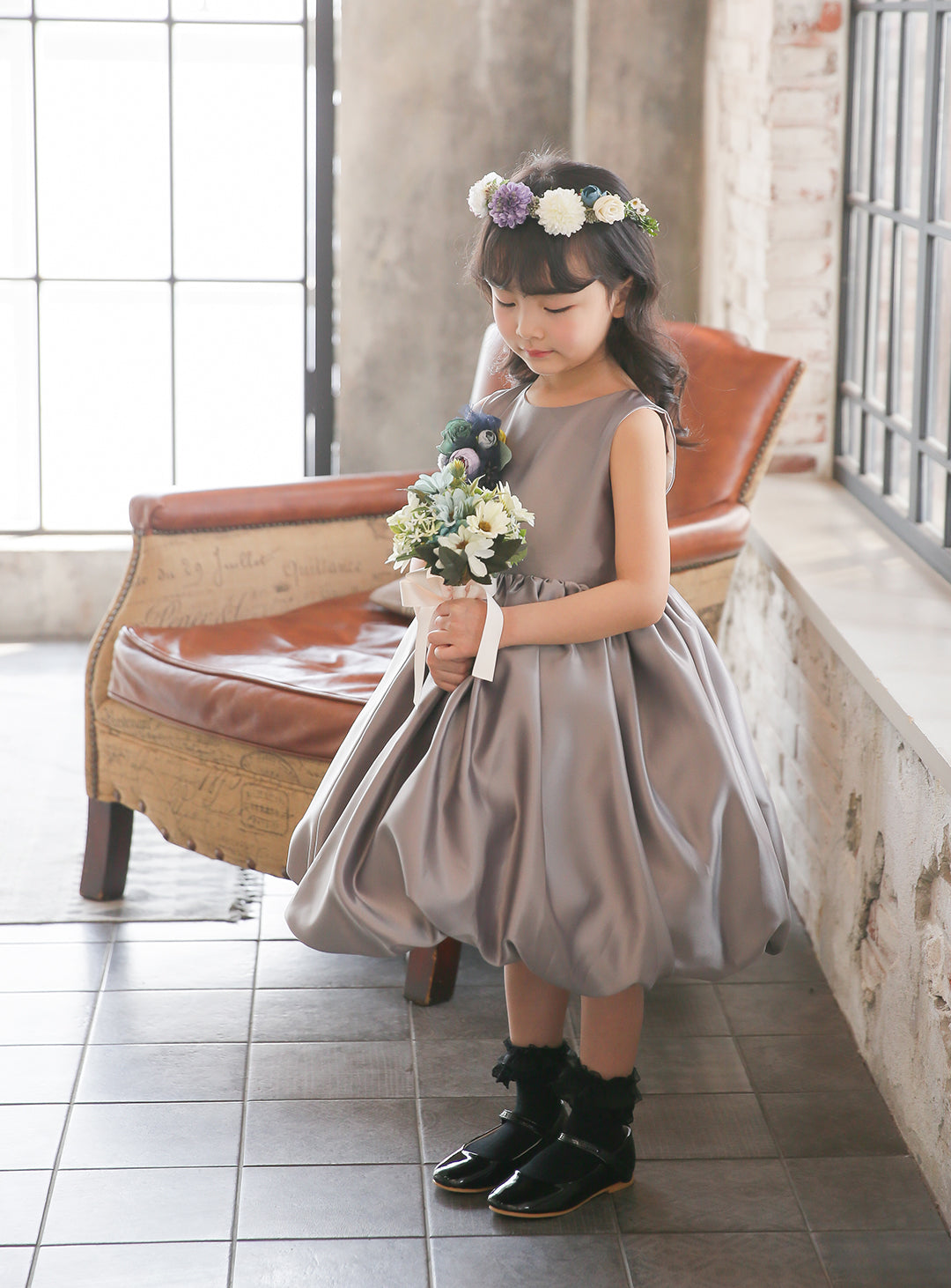 子供ドレス発表会・結婚式・おしゃれなDRESCCOのプシュケーバルーンドレスの画像2
