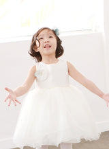 子供ドレス発表会・結婚式・おしゃれなDRESCCOのテティスフラワーコサージュツイードドレスの画像6