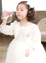 子供ドレス発表会・結婚式・おしゃれなDRESCCOのテティスフラワーコサージュツイードドレスの画像8