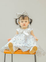 子供ドレス発表会・結婚式・おしゃれなDRESCCOのふんわり刺繍ブルーベリードレスの画像5