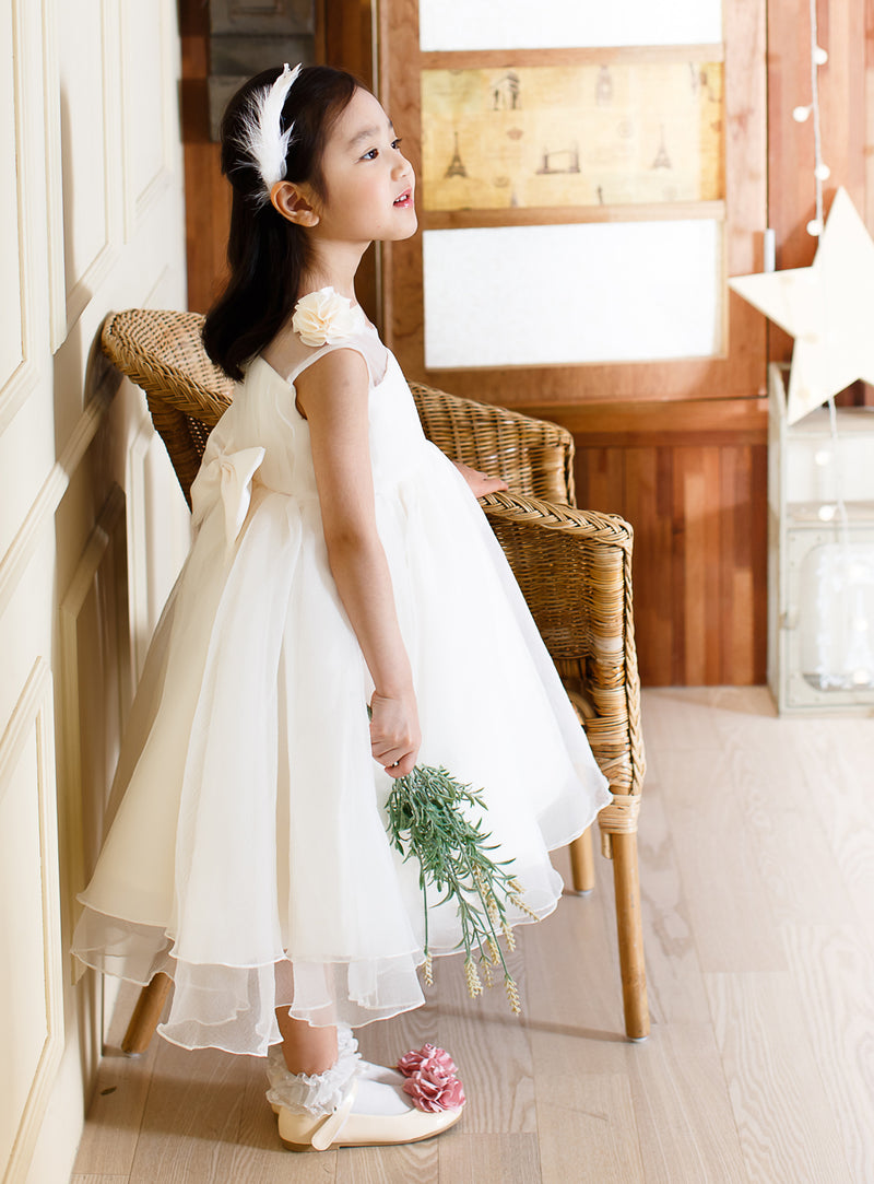 子供ドレス発表会・結婚式・おしゃれなDRESCCOのマグノリアフラワードレスの画像2