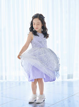 子供ドレス発表会・結婚式・おしゃれなDRESCCOのウィステリアフラワーラッセルレースドレスの画像5