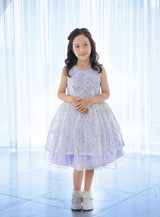 子供ドレス発表会・結婚式・おしゃれなDRESCCOのウィステリアフラワーラッセルレースドレスの画像7