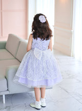 子供ドレス発表会・結婚式・おしゃれなDRESCCOのウィステリアフラワーラッセルレースドレスの画像10