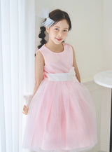 子供ドレス発表会・結婚式・おしゃれなDRESCCOのD-SU-57-2-ピンクフラワーリーフドレスの画像12