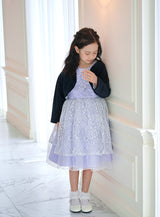 子供ドレス発表会・結婚式・おしゃれなDRESCCOのウィステリアフラワーラッセルレースドレスの画像14
