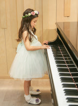 子供ドレス発表会・結婚式・おしゃれなDRESCCOのフリルミントドレスの画像4