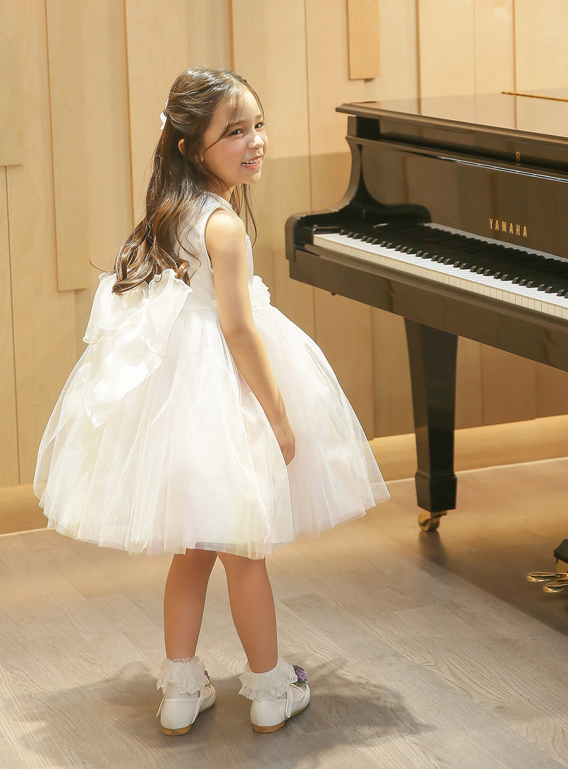 子供ドレス発表会・結婚式・おしゃれなDRESCCOのレインボーチュールドレスの画像4