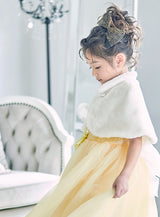 子供ドレス発表会・結婚式・おしゃれなDRESCCOのイエロージュエリーロングドレスの画像9