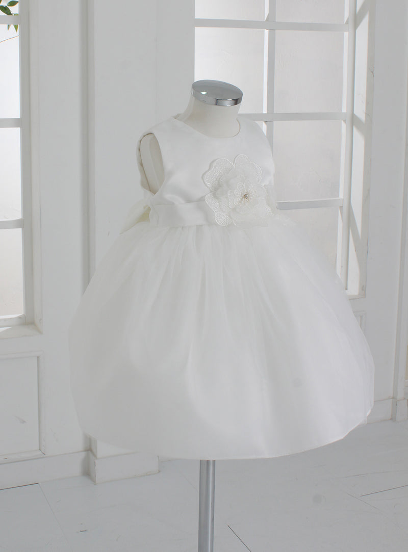 子供ドレス発表会・結婚式・おしゃれなDRESCCOのD-SU-57-1-ホワイトフラワーリーフドレスの画像20