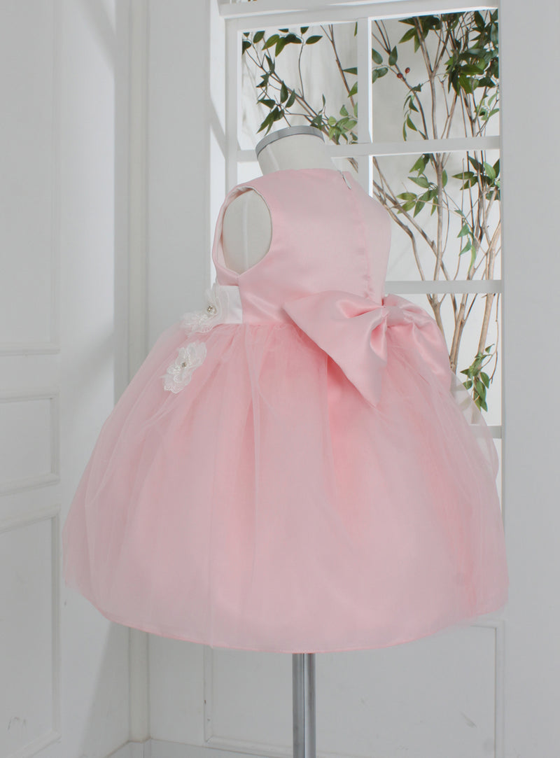 子供ドレス発表会・結婚式・おしゃれなDRESCCOのD-SU-57-2-ピンクフラワーリーフドレスの画像17