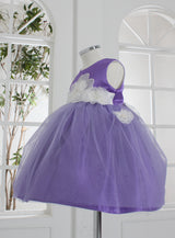 子供ドレス発表会・結婚式・おしゃれなDRESCCOのD-SU-57-4-バイオレットフラワーリーフドレスの画像17