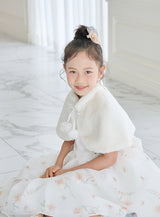 子供ドレス発表会・結婚式・おしゃれなDRESCCOのD-SU-211-2-オレンジフラワープリントオーガンジードレスの画像11