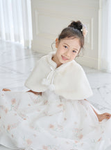 子供ドレス発表会・結婚式・おしゃれなDRESCCOのD-SU-211-2-オレンジフラワープリントオーガンジードレスの画像12